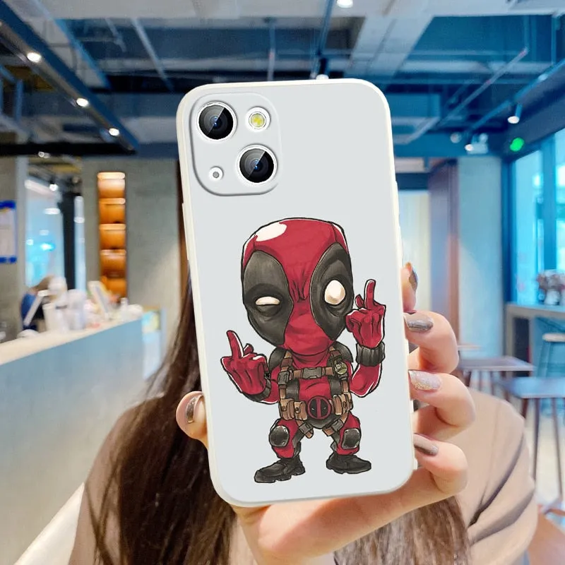 Deadpool Marvel Silicone iPhone Cases Collection-1 (Variants Available)