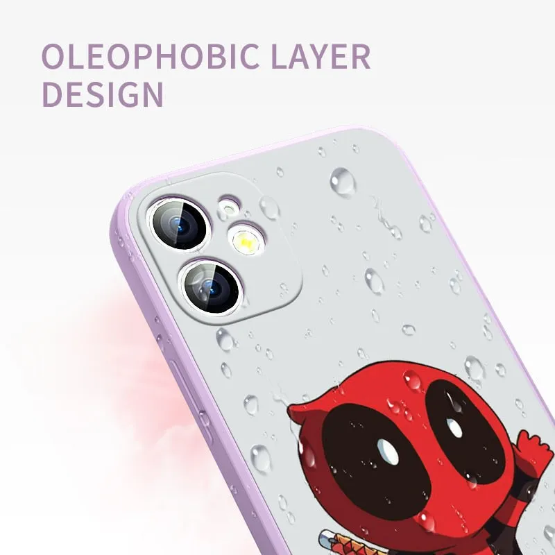 Deadpool Marvel Silicone iPhone Cases Collection-1 (Variants Available)