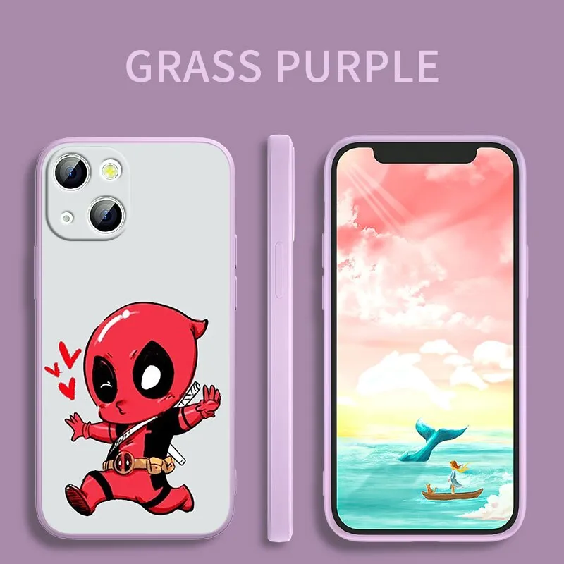 Deadpool Marvel Silicone iPhone Cases Collection-1 (Variants Available)