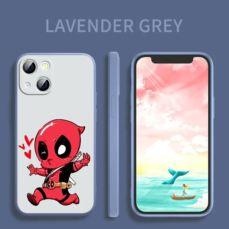 Deadpool Marvel Silicone iPhone Cases Collection-2 (Variants Available)