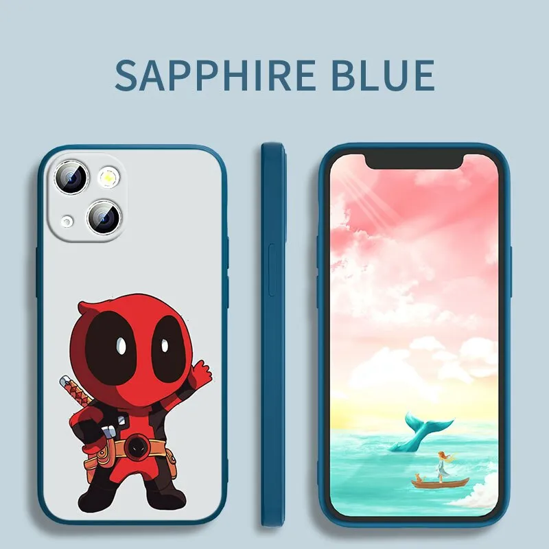 Deadpool Marvel Silicone iPhone Cases Collection-2 (Variants Available)