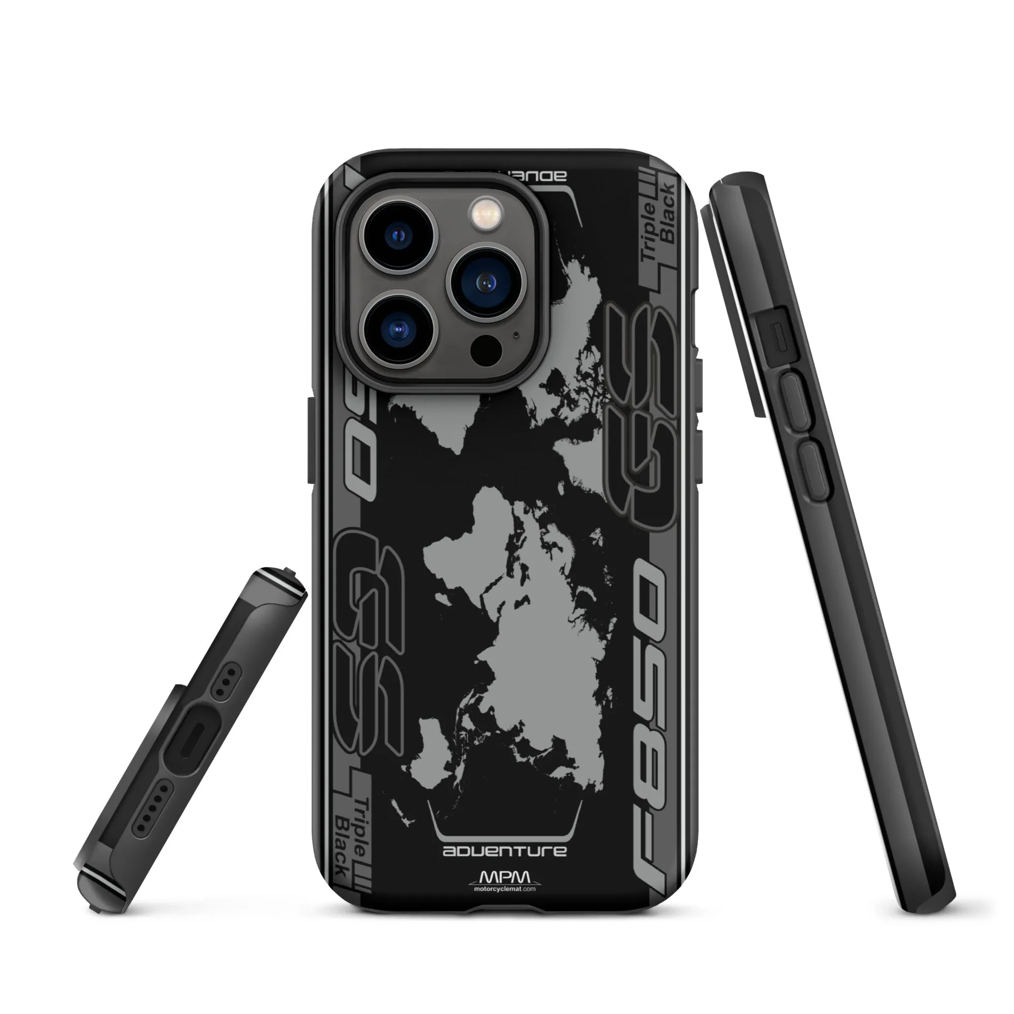 Designed Tough Case For iPhone inspired by BMW F850GS Triple Black Motorcycle Model - MM5295