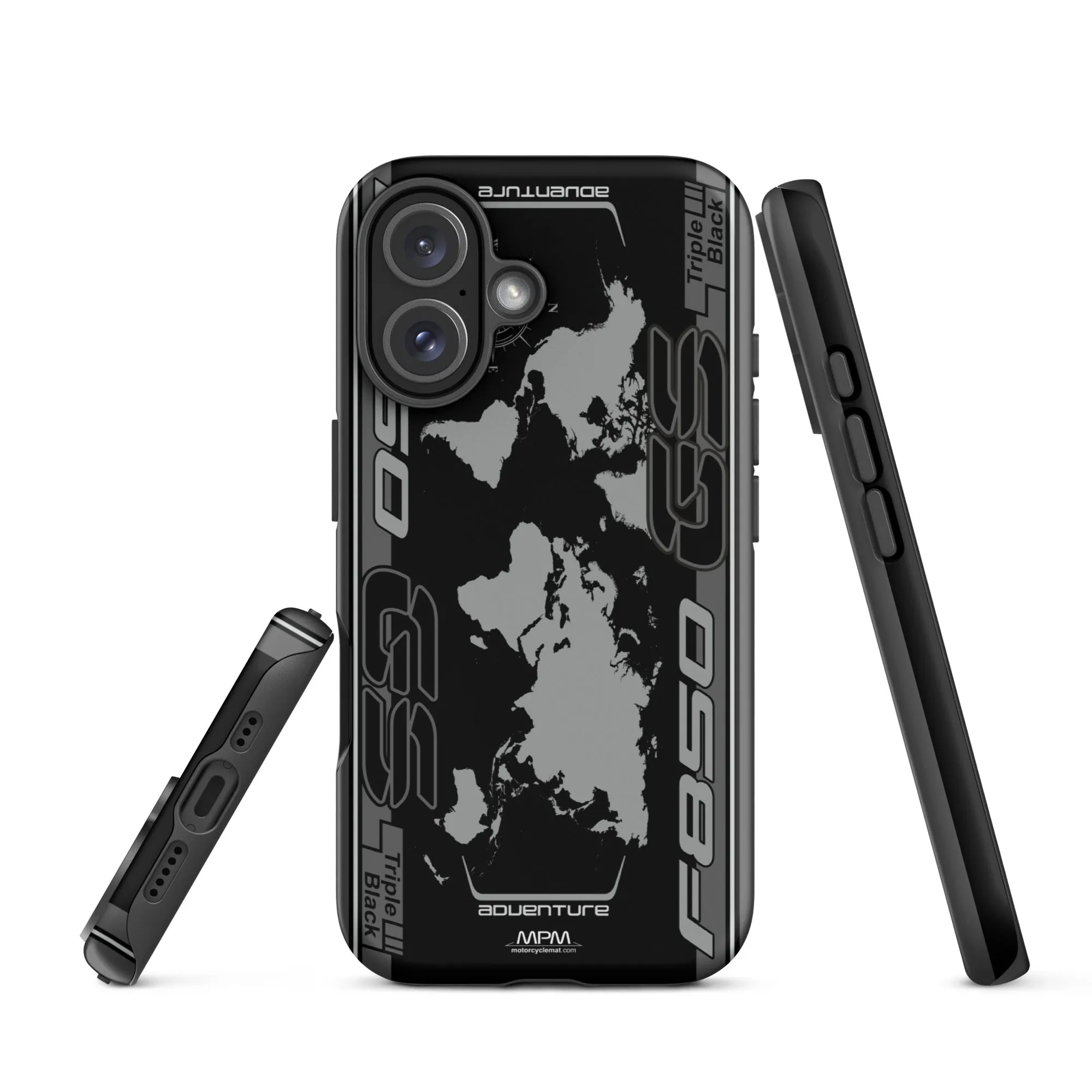 Designed Tough Case For iPhone inspired by BMW F850GS Triple Black Motorcycle Model - MM5295