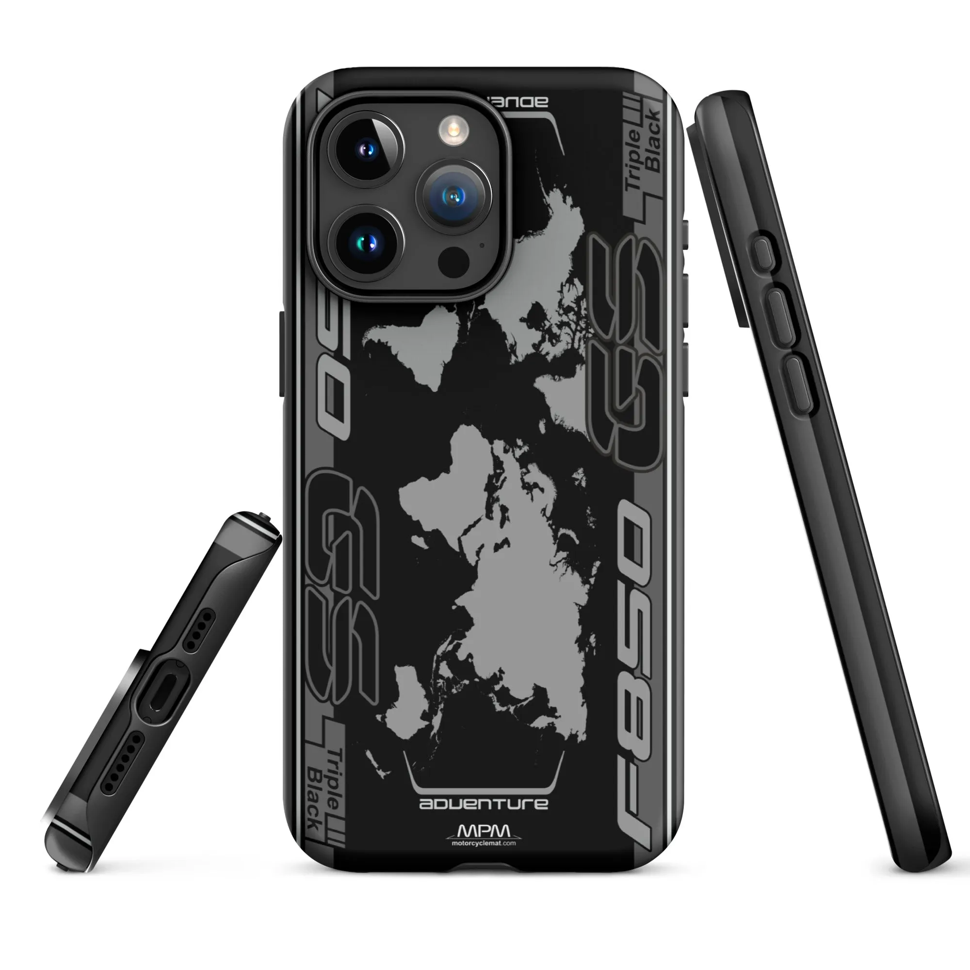 Designed Tough Case For iPhone inspired by BMW F850GS Triple Black Motorcycle Model - MM5295