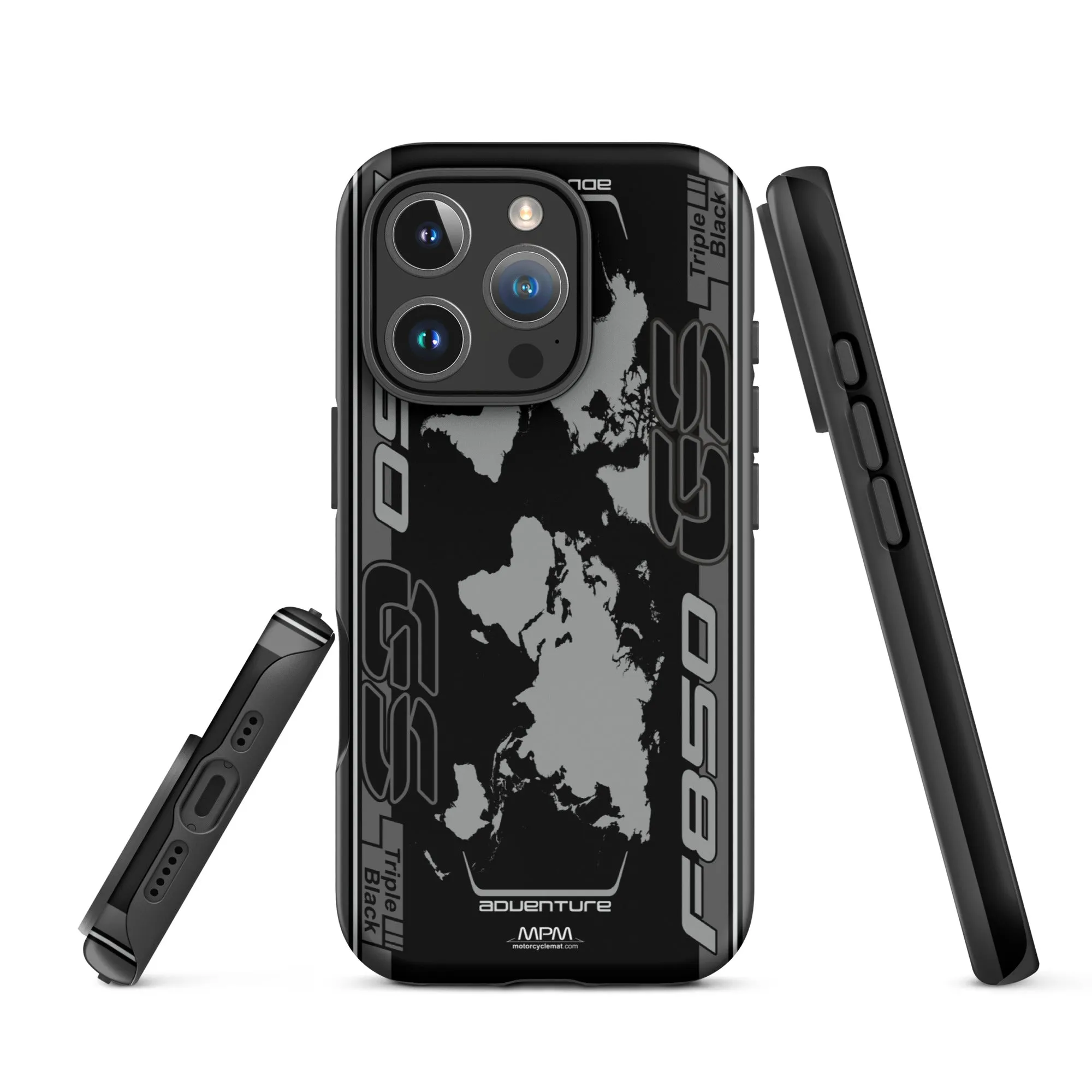 Designed Tough Case For iPhone inspired by BMW F850GS Triple Black Motorcycle Model - MM5295