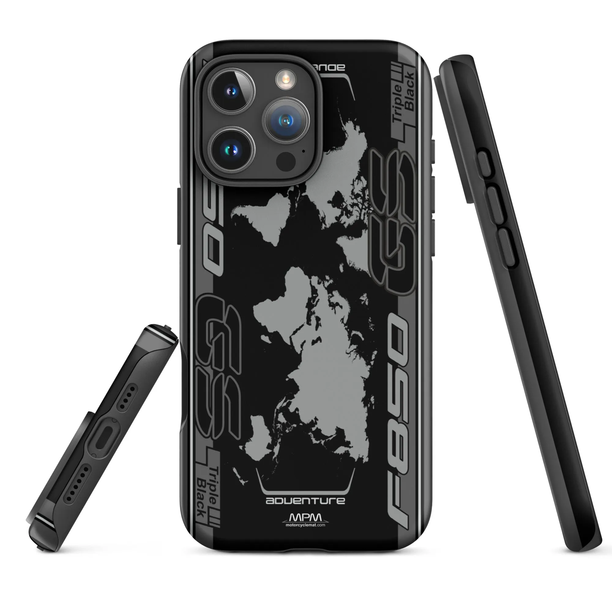 Designed Tough Case For iPhone inspired by BMW F850GS Triple Black Motorcycle Model - MM5295