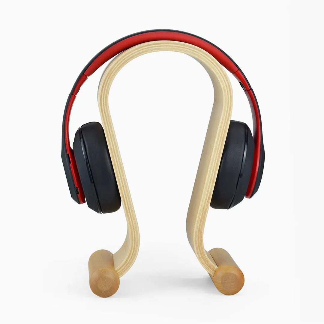 Desky Wooden Headphone Holder