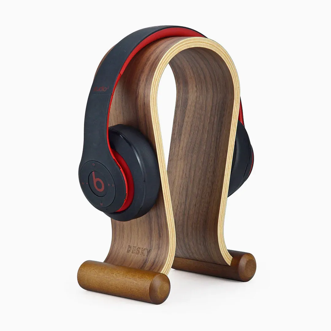 Desky Wooden Headphone Holder