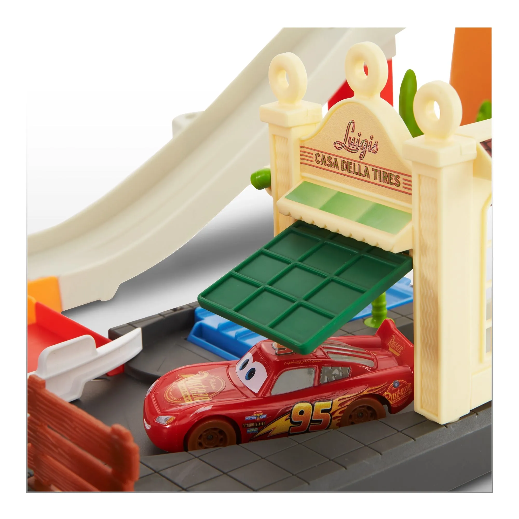 Disney Pixar Cars Race & Go Playset with Storage Tub