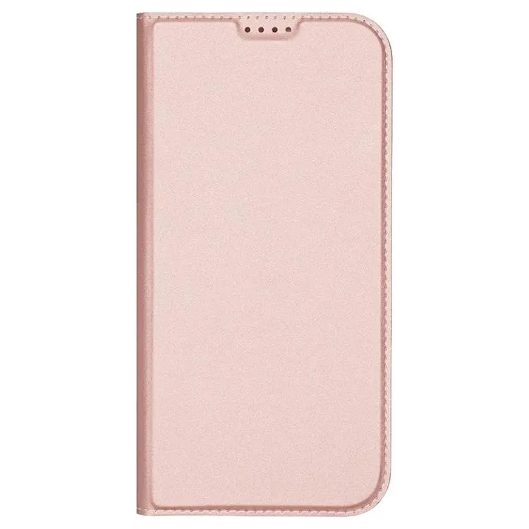 DUX DUCIS Skin Pro Faux Leather Wallet Flip Case for Apple iPhone 16 Pro Max - Rose Gold