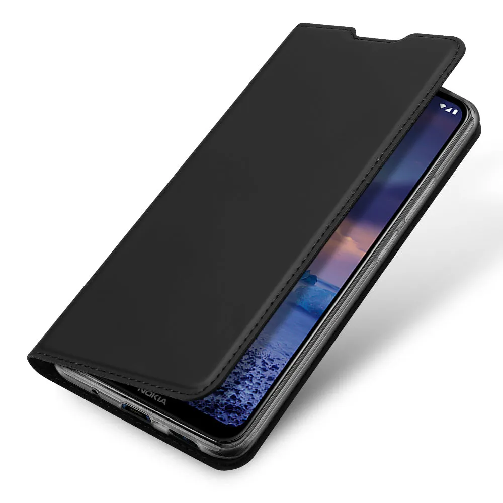 DUX DUCIS Skin Pro Faux Leather Wallet Flip Case for Nokia 5.4 - Black