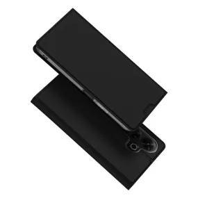 DUX DUCIS Skin Pro Faux Leather Wallet Flip Case for Redmi 13 (4G/5G) / Note 13R / Poco M6 4G - Black