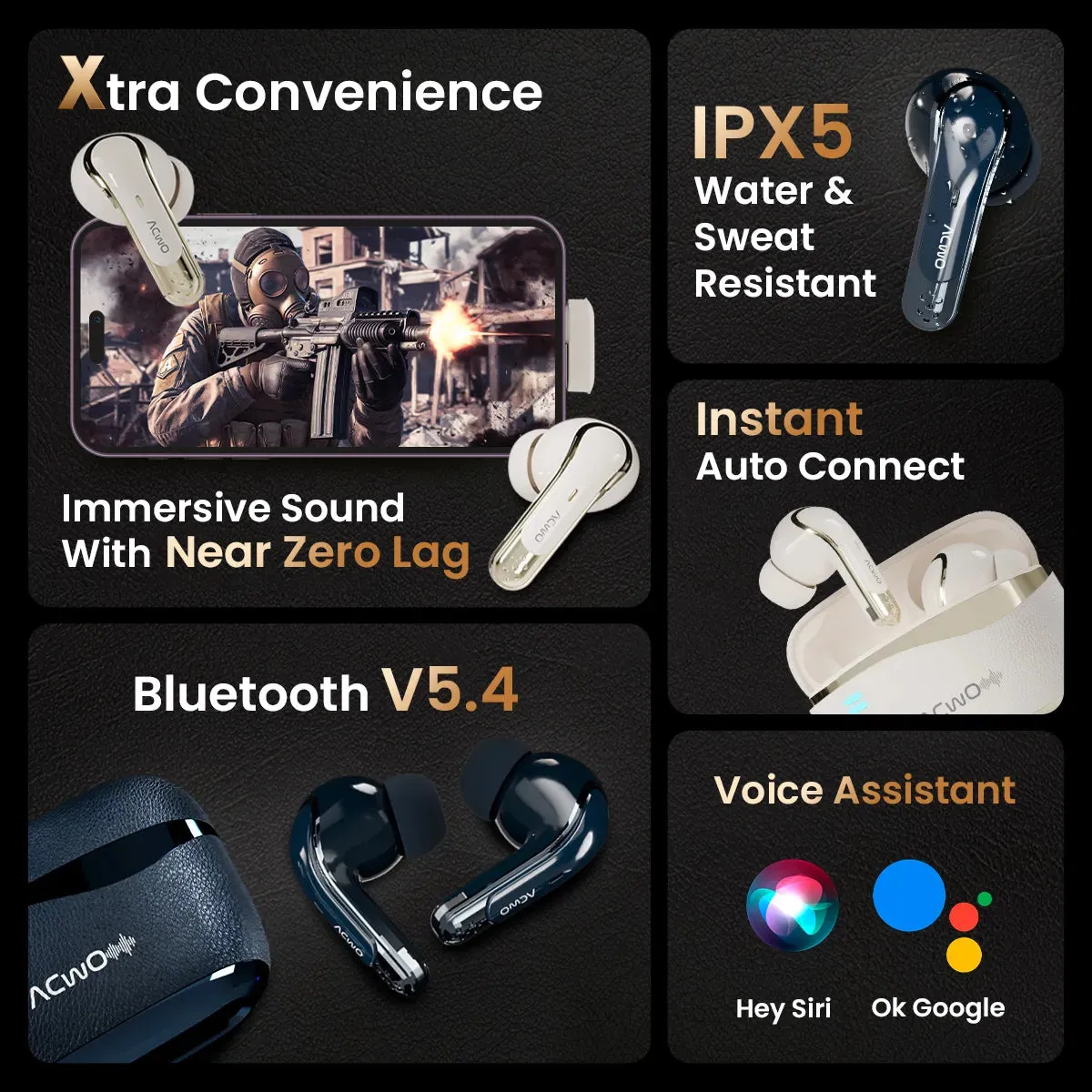 DwOTS X - [Gaming Earbuds For Gamers With ANC & Near Zero Lag]