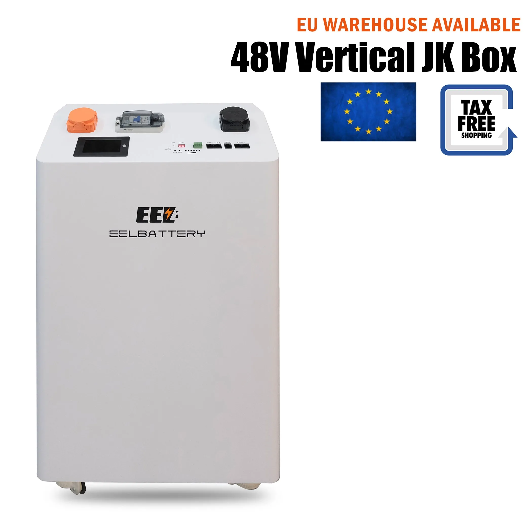 EEL 48V 16S DIY 280 Vertical DIY Battery Box Kits with JK Inverter BMS and Wheels EU Stock Pre-sale