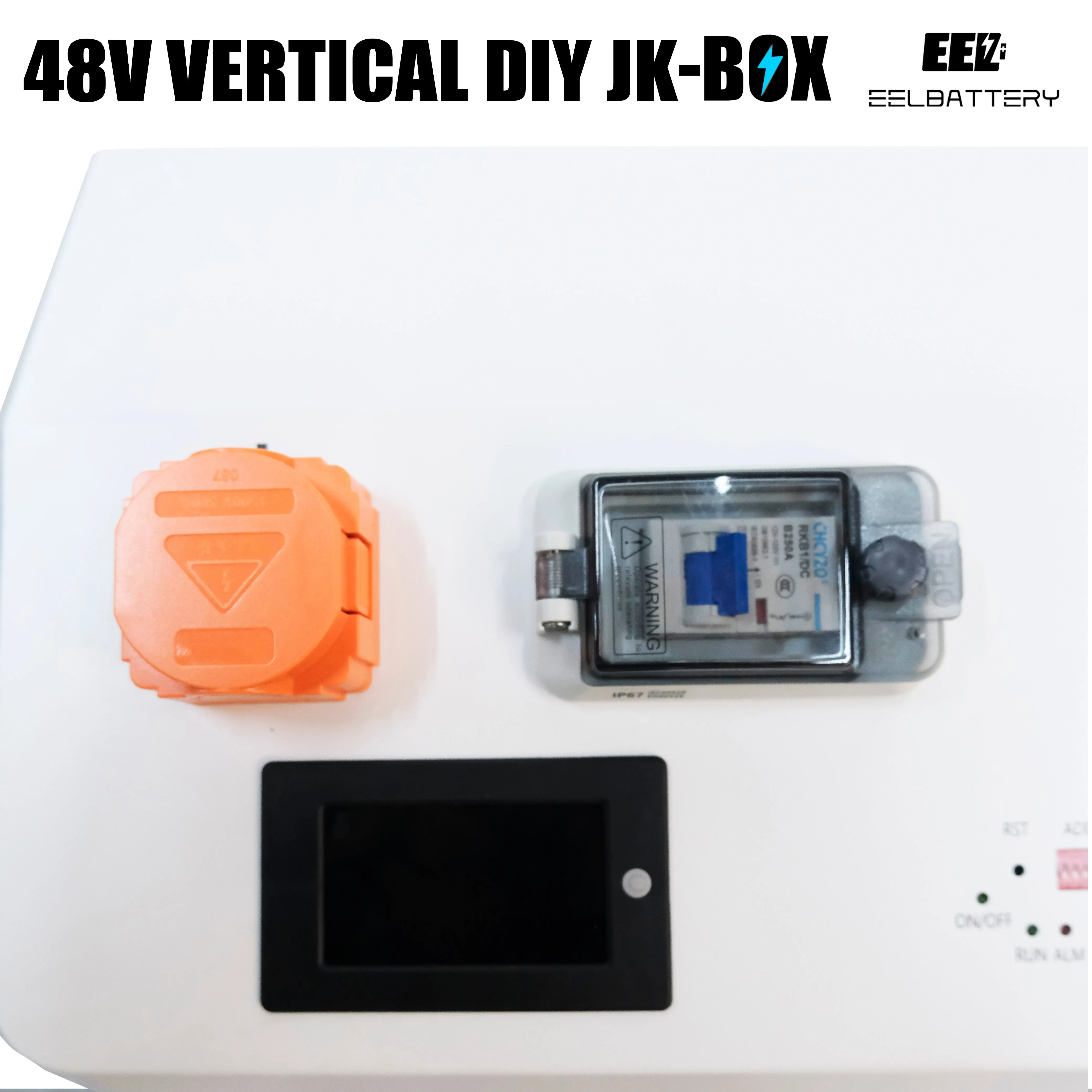 EEL 48V 16S DIY 280 Vertical DIY Battery Box Kits with JK Inverter BMS and Wheels EU Stock Pre-sale