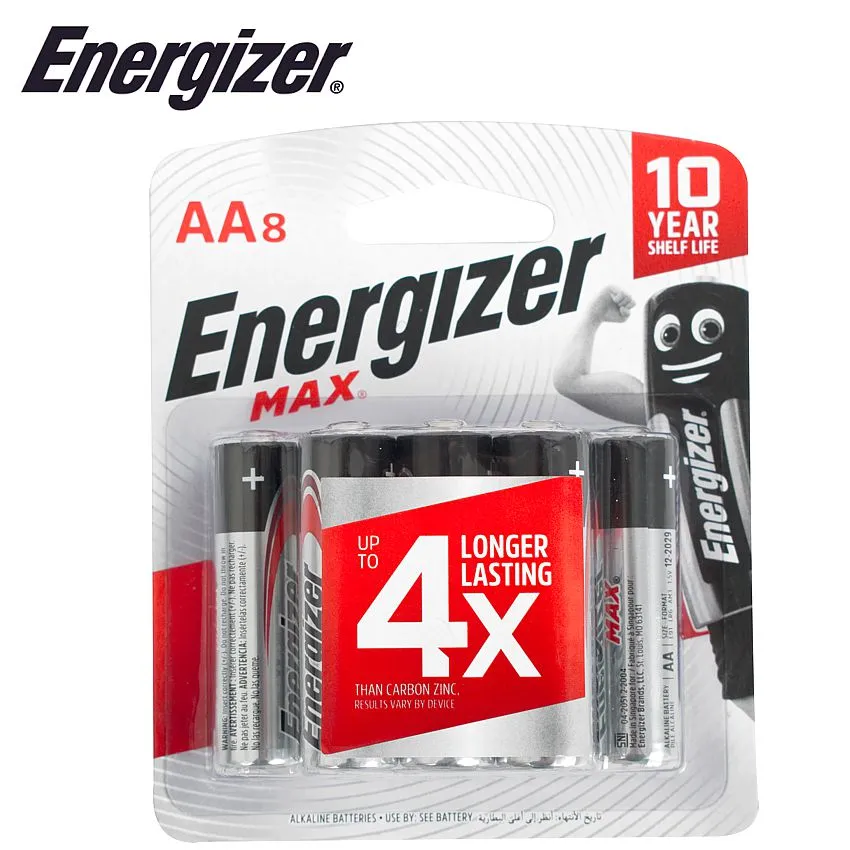 Energizer Max: Aa - 8 Pack (Moq 12