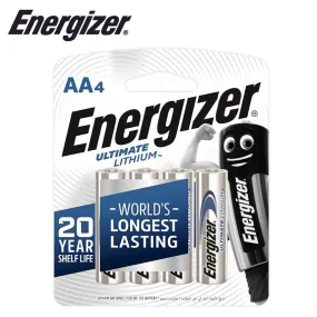 Energizer Ultimate Lithium:  Aa - 4 Pack (Moq6)