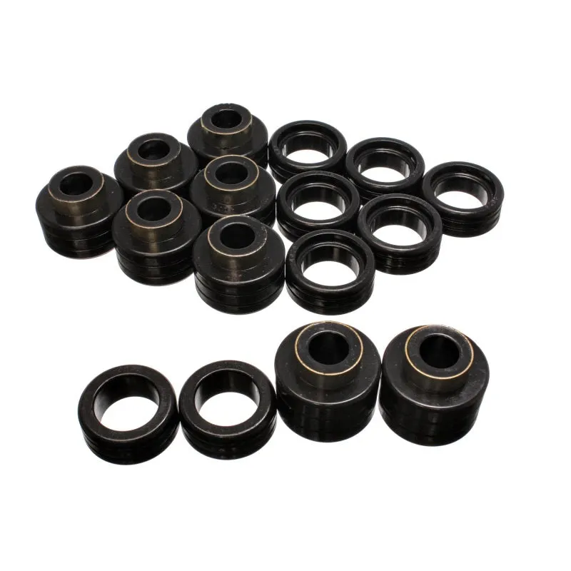 Energy Suspension Hyper-Flex Body Mount Bushing - Black / Cadmium - GM Fullsize Truck 1988-2001