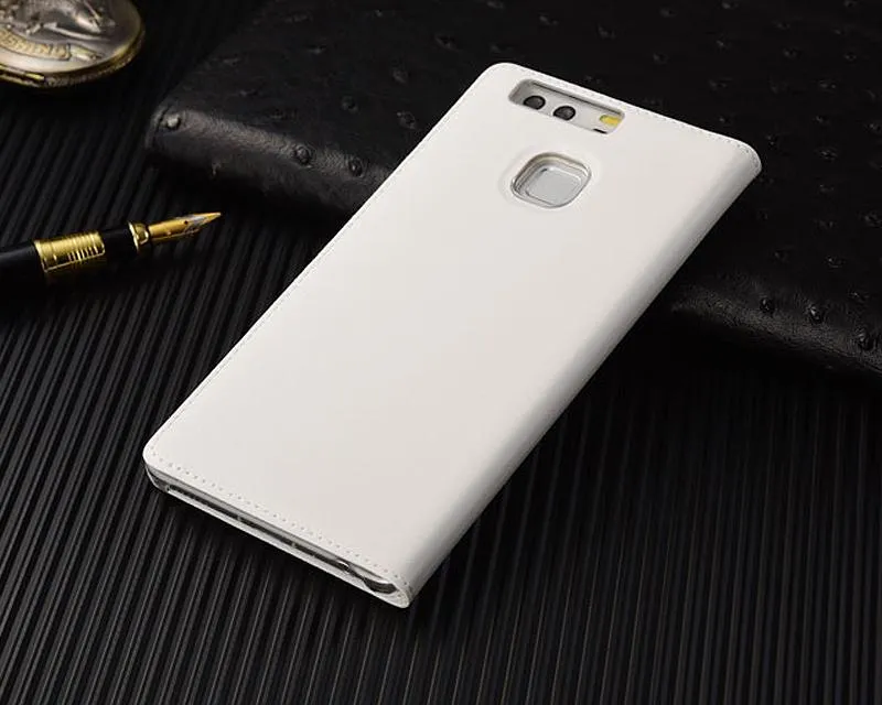 Eyelet Pro Series Huawei P9 Flip Leather Case - White