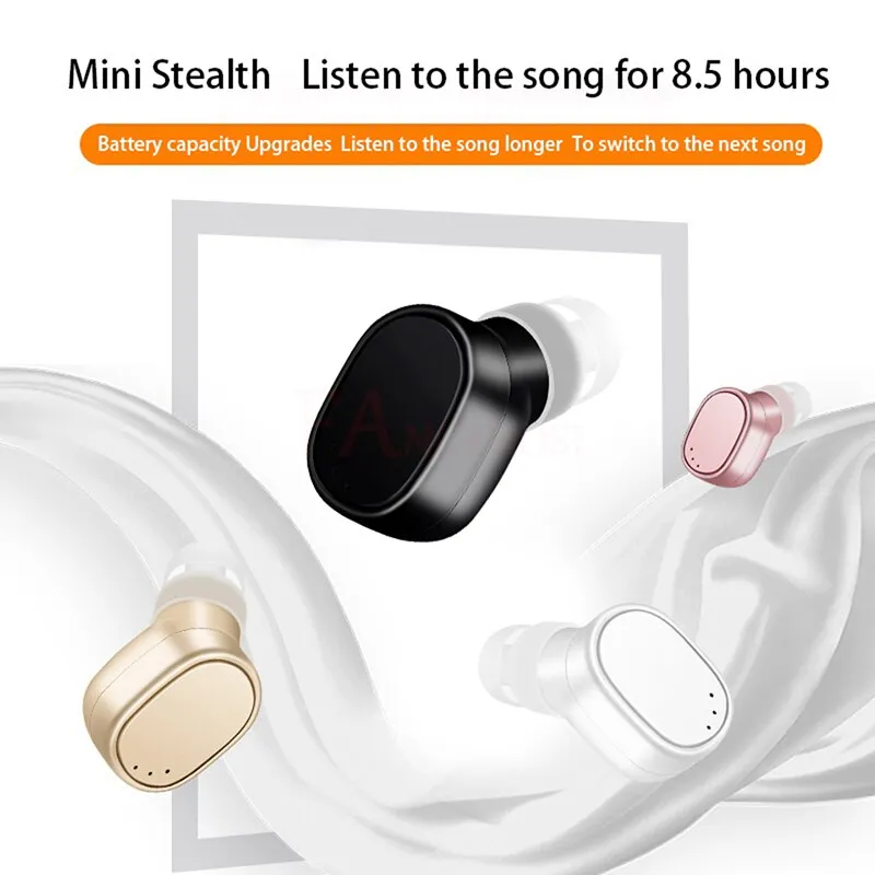 FANGTUOSI USB charge Bluetooth Earphone Wireless Headset Mini Earbuds Handsfree Bluetooth Earpiece with Mic for iPhone xiaomi