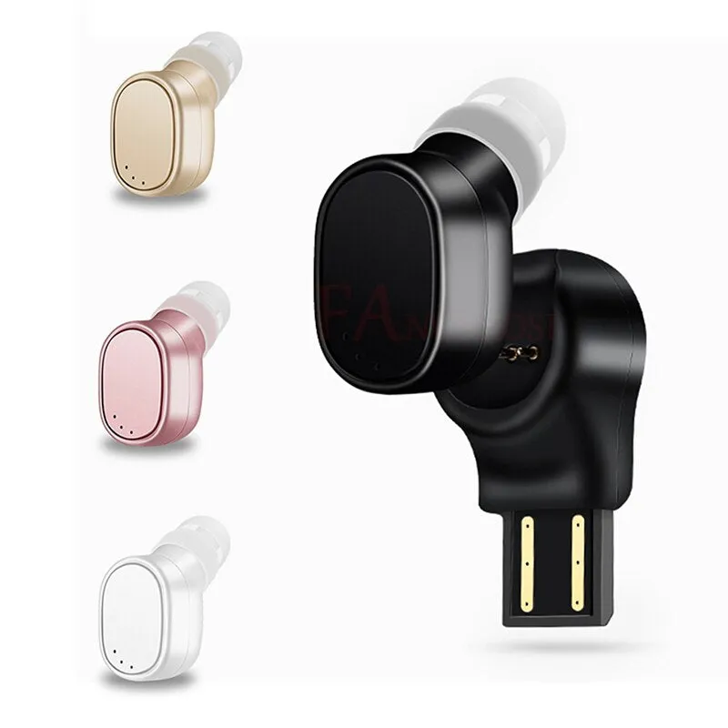 FANGTUOSI USB charge Bluetooth Earphone Wireless Headset Mini Earbuds Handsfree Bluetooth Earpiece with Mic for iPhone xiaomi