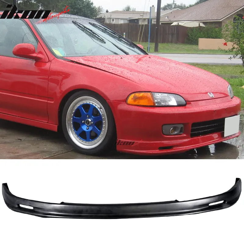 Fits Honda Civic 92-95 EG 2Dr/3Dr Front Bumper Lip   Window Visor