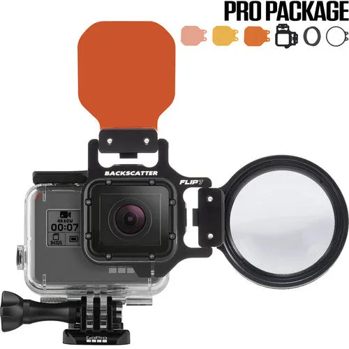 Flip Filters FLIP7 Pro Package with SHALLOW, DIVE & DEEP Filters &  15 MACROMATE MINI Lens for GoPro HERO 7, 6, 5, 4, 3, 3 