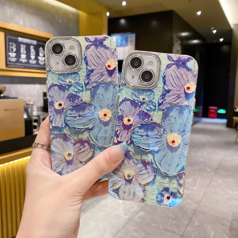 Flower Glow Soft Shockproof iPhone Case