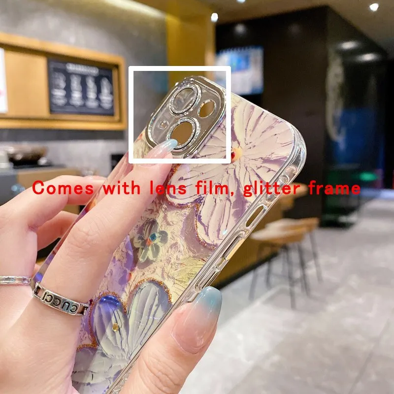 Flower Glow Soft Shockproof iPhone Case