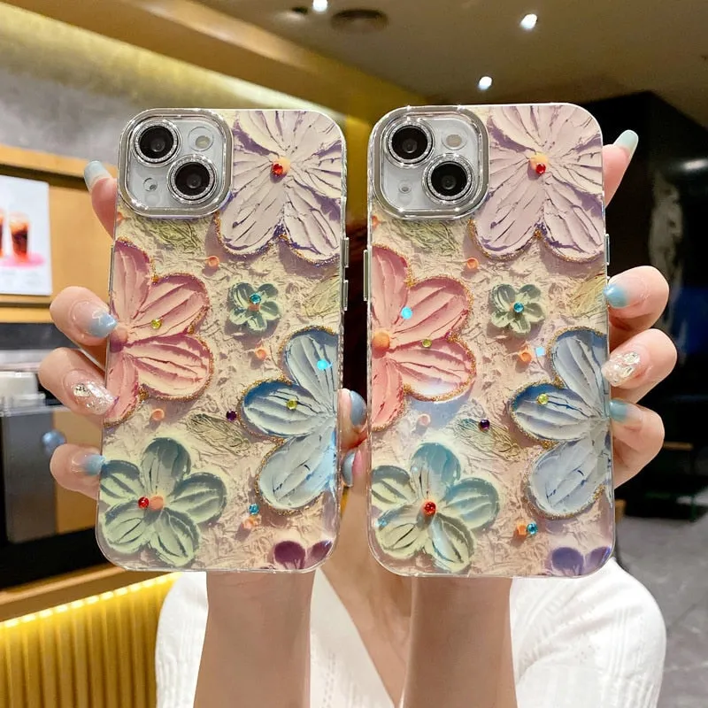 Flower Glow Soft Shockproof iPhone Case