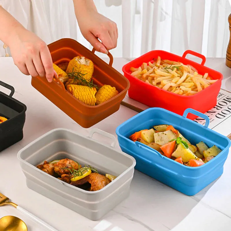 Foldable Air Fryer Silicone Baking Tray