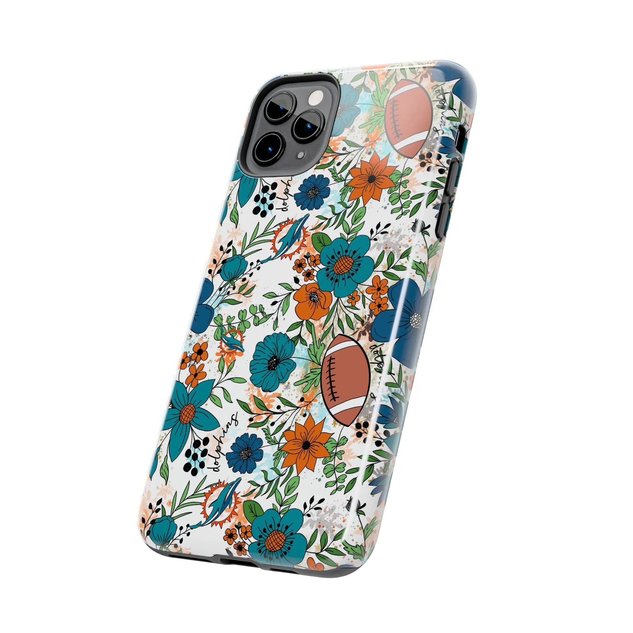 Football Dolphins Phone Case Gift Inspired Fan Art Gift Iphone