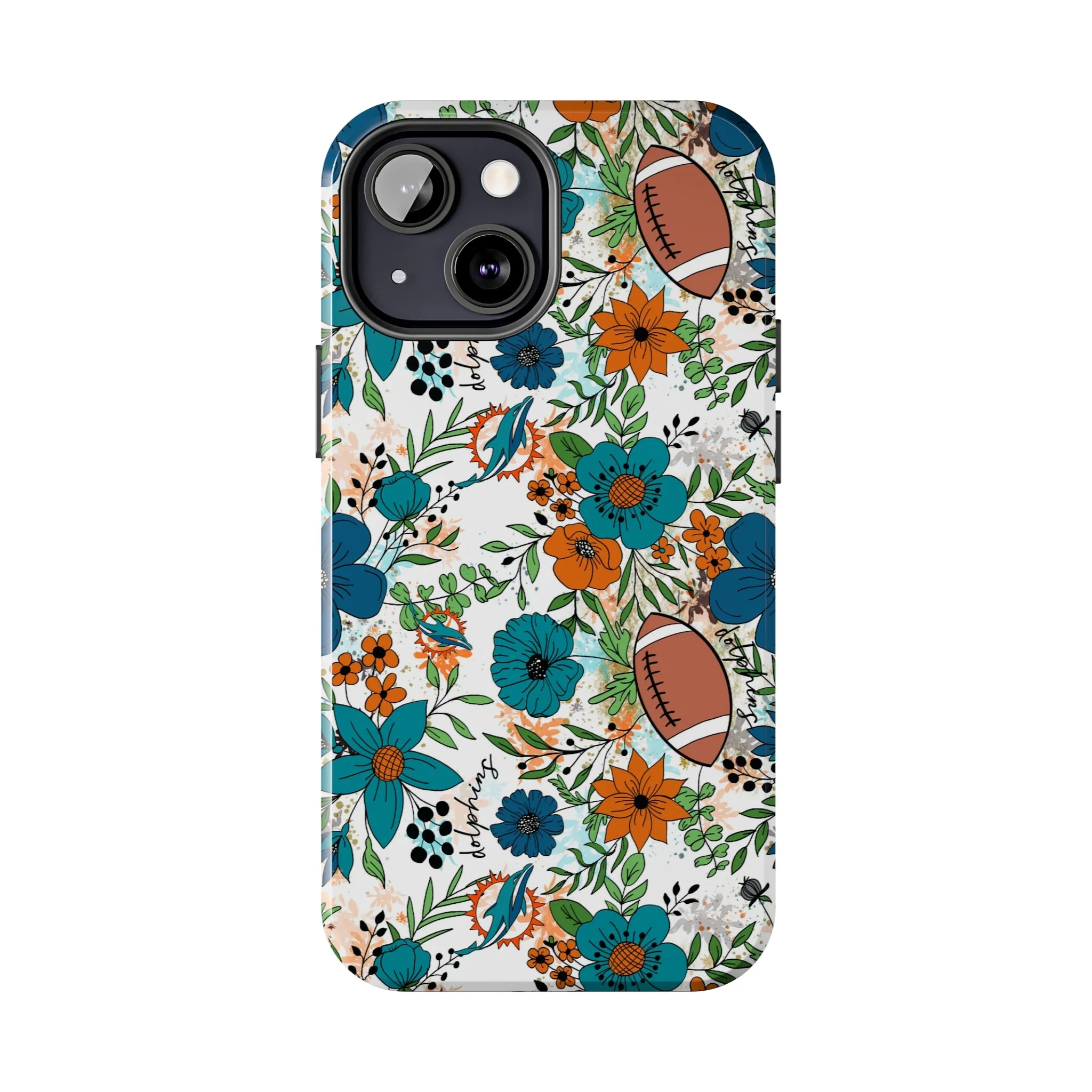 Football Dolphins Phone Case Gift Inspired Fan Art Gift Iphone