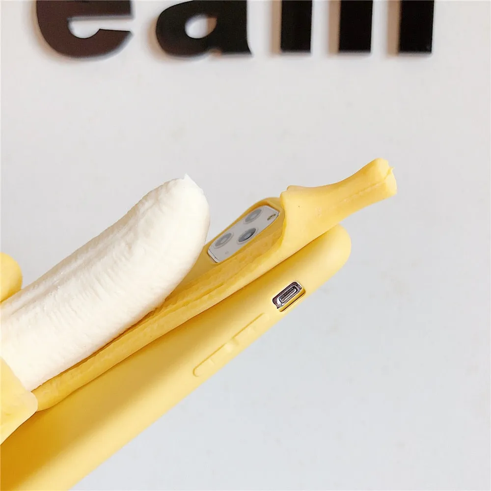 Funny Stress Reliever 3D Banana Phone Case