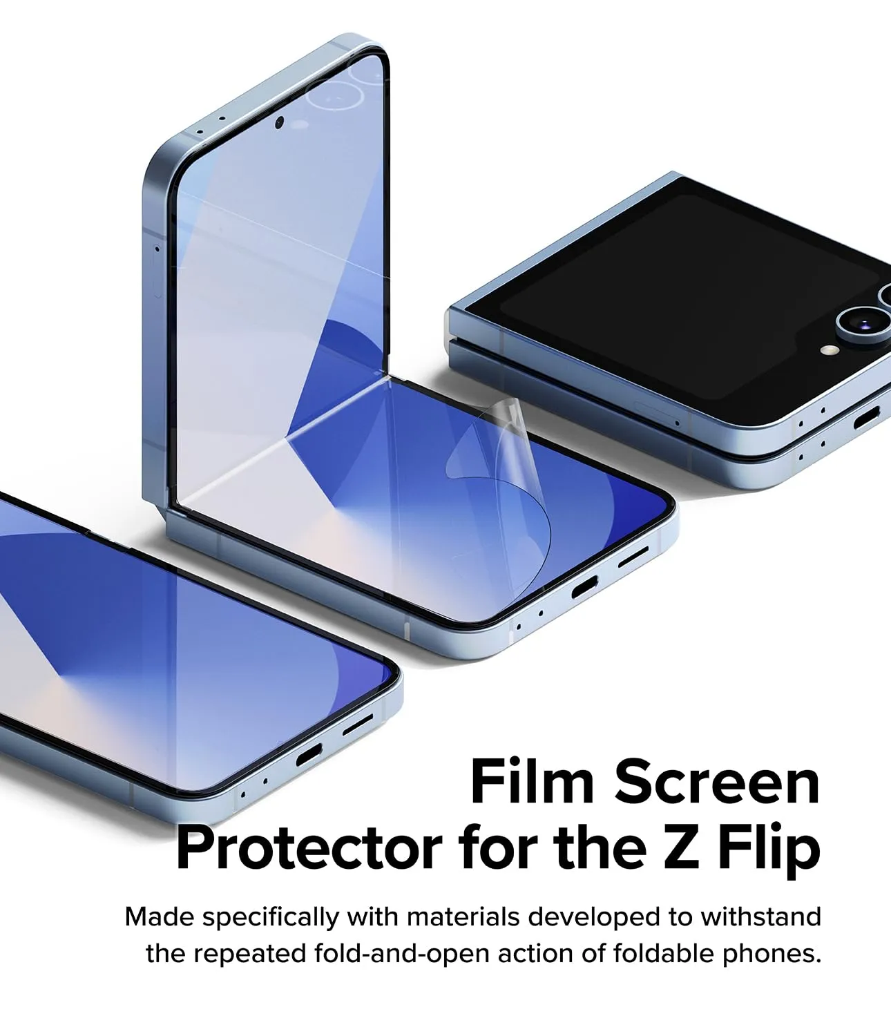 Galaxy Z Flip 6 Screen Protector Guard | Dual Easy Film - 2 Pack