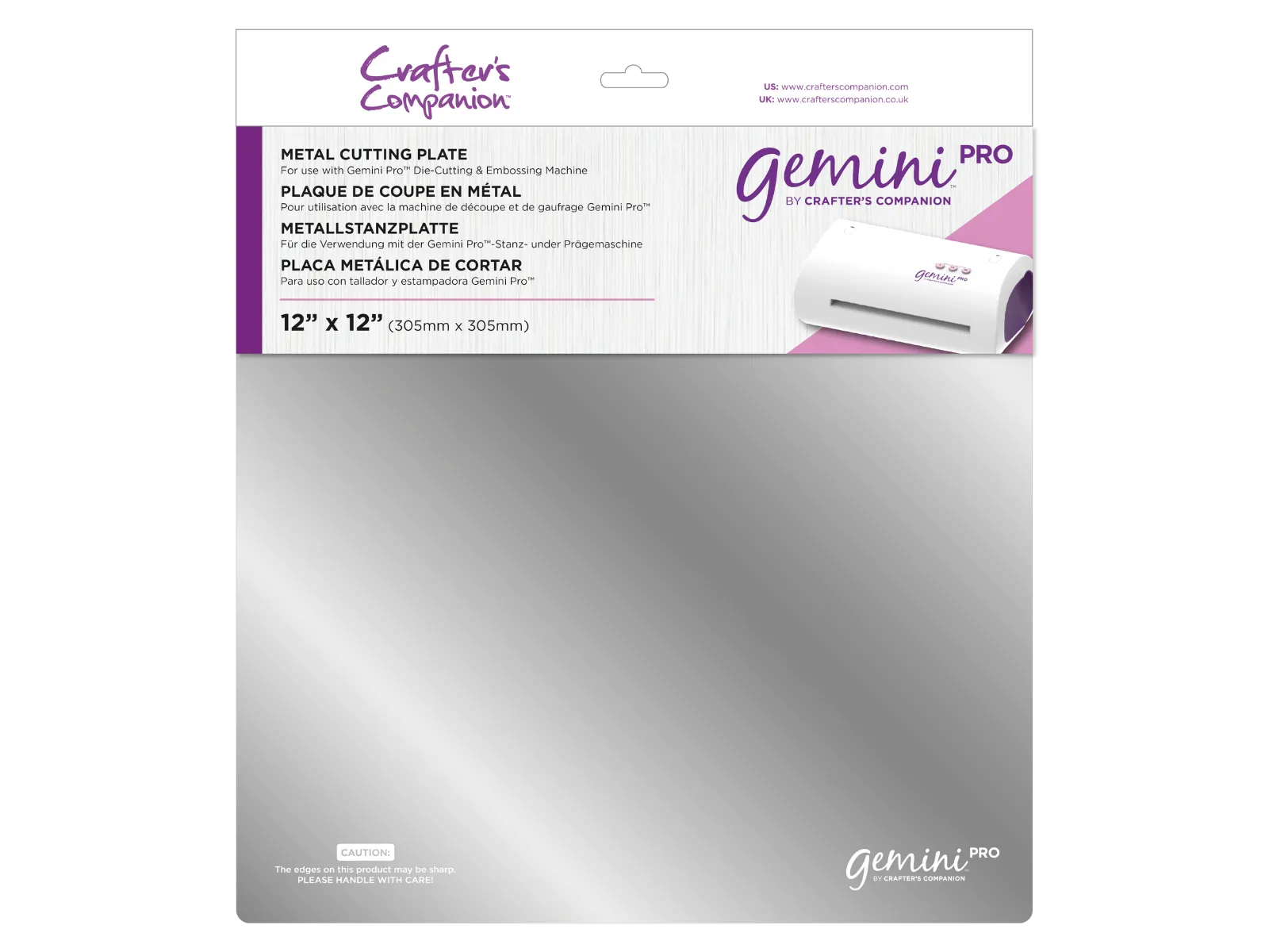 Gemini Pro Accessories - 12"x12" Metal Cutting Plate