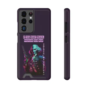 George Washington "Warrior" Synthwave Phone Case and Card Holder