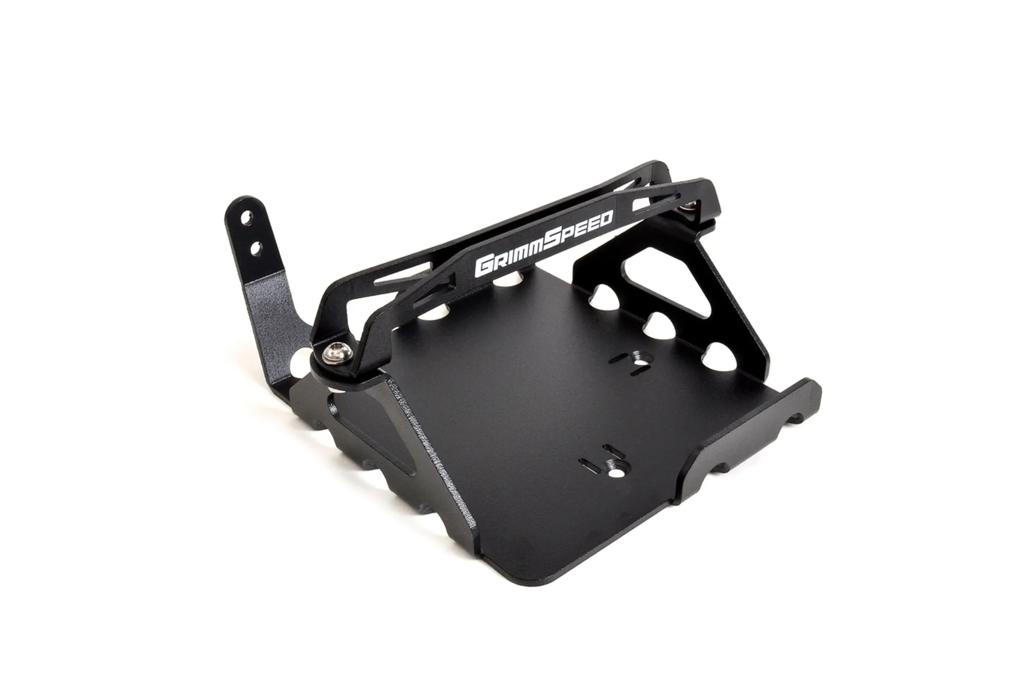 GrimmSpeed Lightweight Battery Mount Kit Subaru WRX/WRX STI (08-19) Black / Red