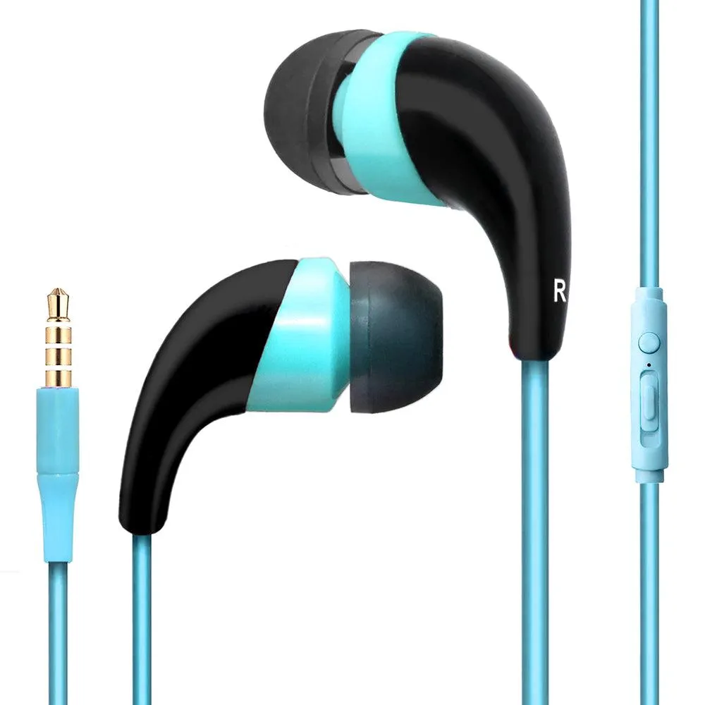 Hands-free Stereo Earbud Headphones Earphones With Microphone Playback Control by Modes