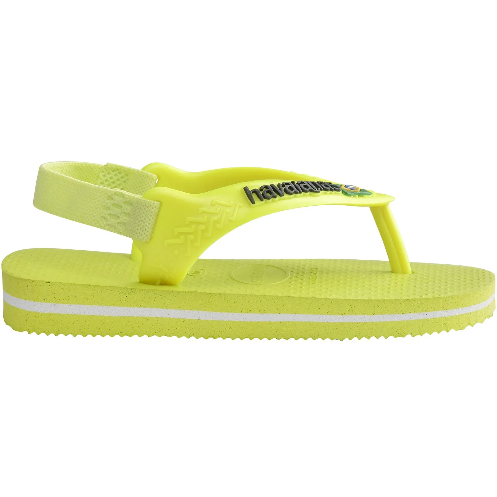 Havaianas Kids Baby Brasil Logo Flip Flops - Galactic Green