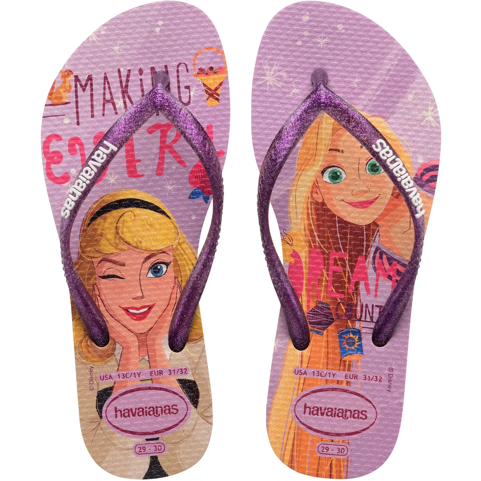 Havaianas Kids Slim Princess Flip Flops