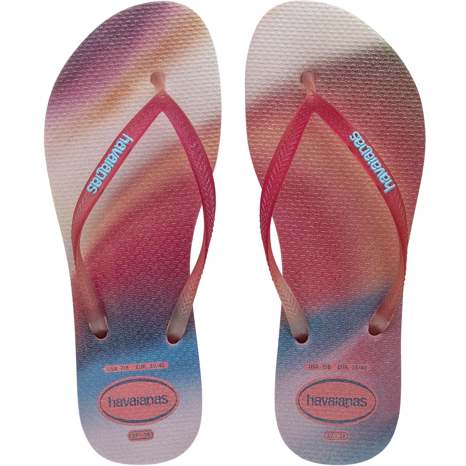 Havaianas Slim Flatforms Sparkle Flip Flops