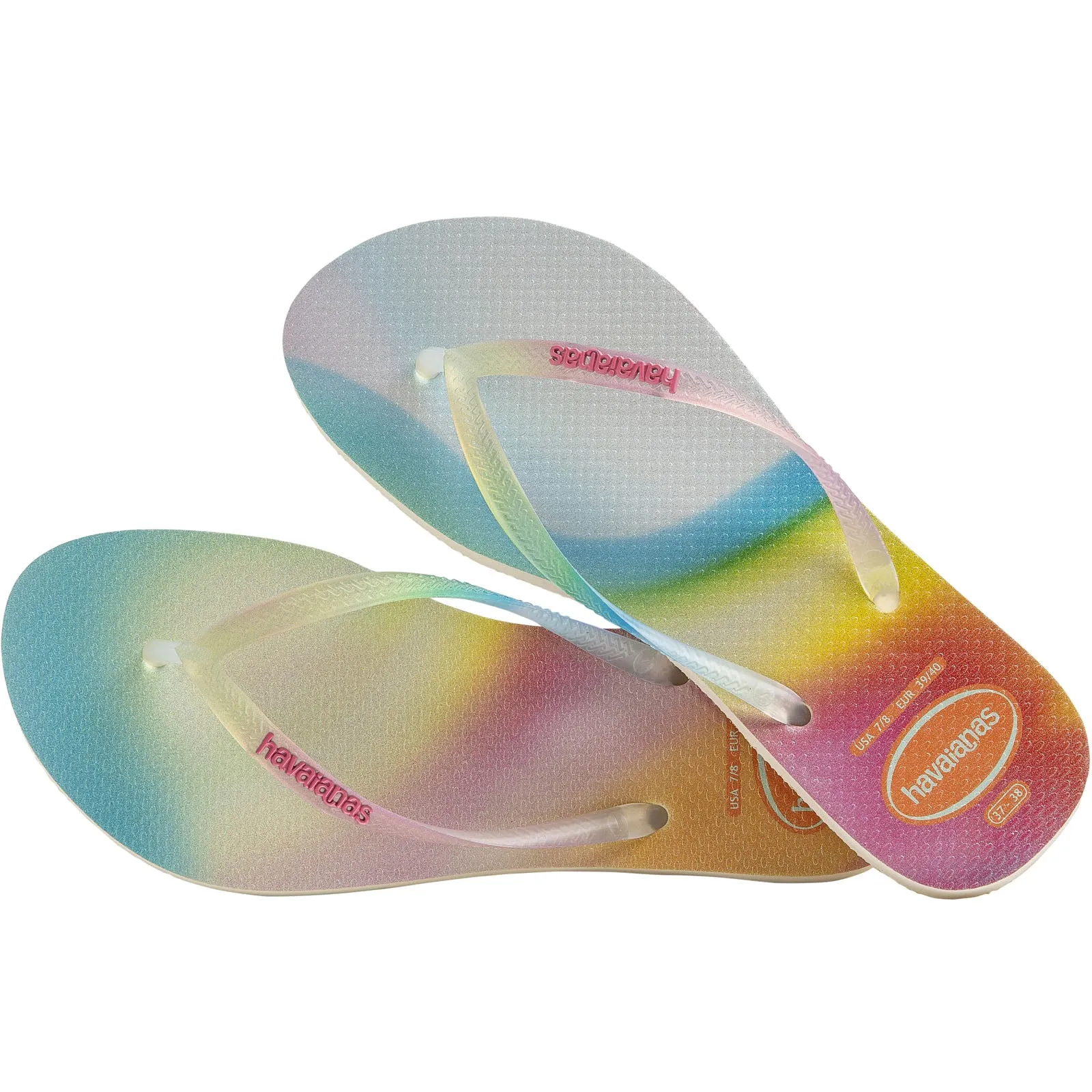 Havaianas Slim Flatforms Sparkle Flip Flops