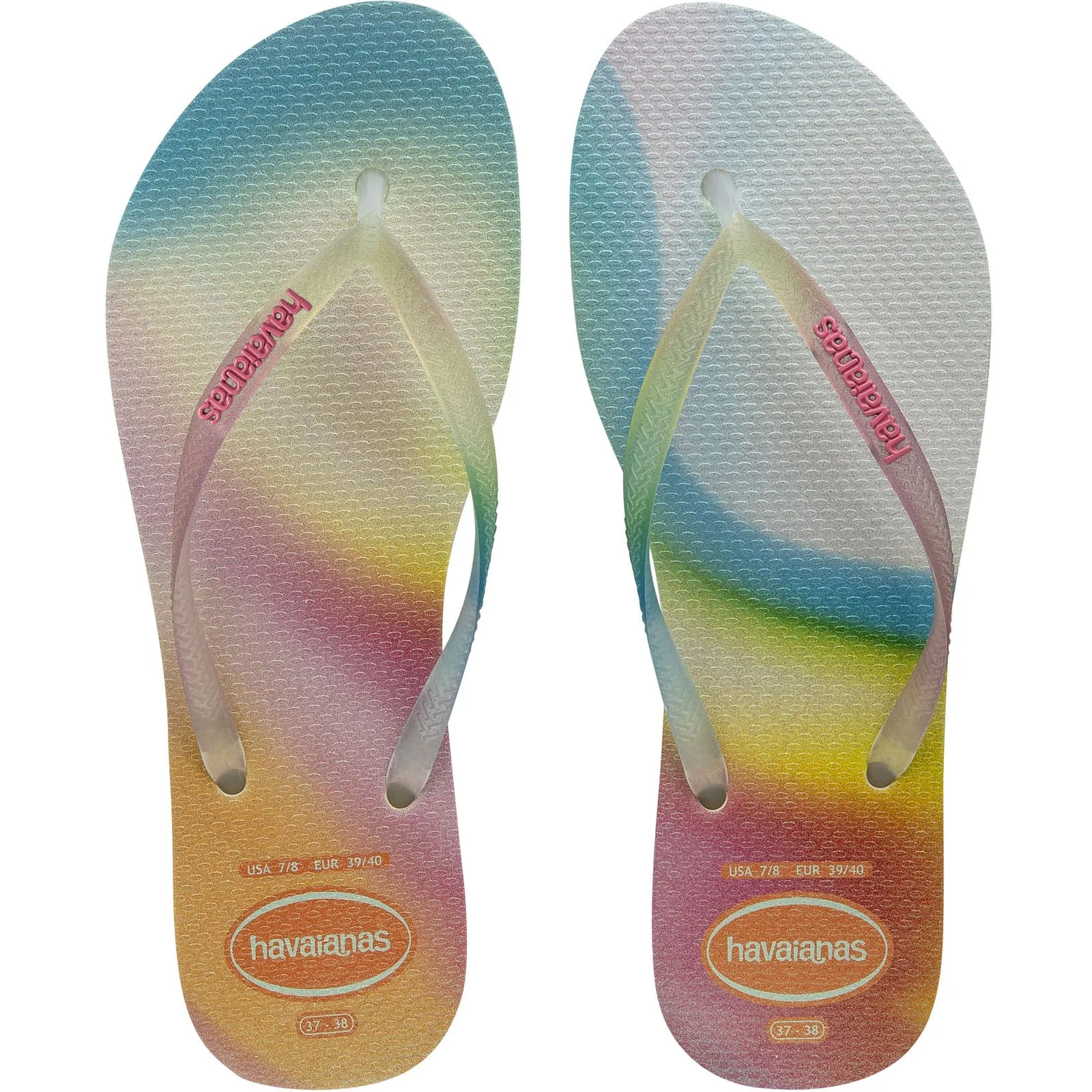 Havaianas Slim Flatforms Sparkle Flip Flops