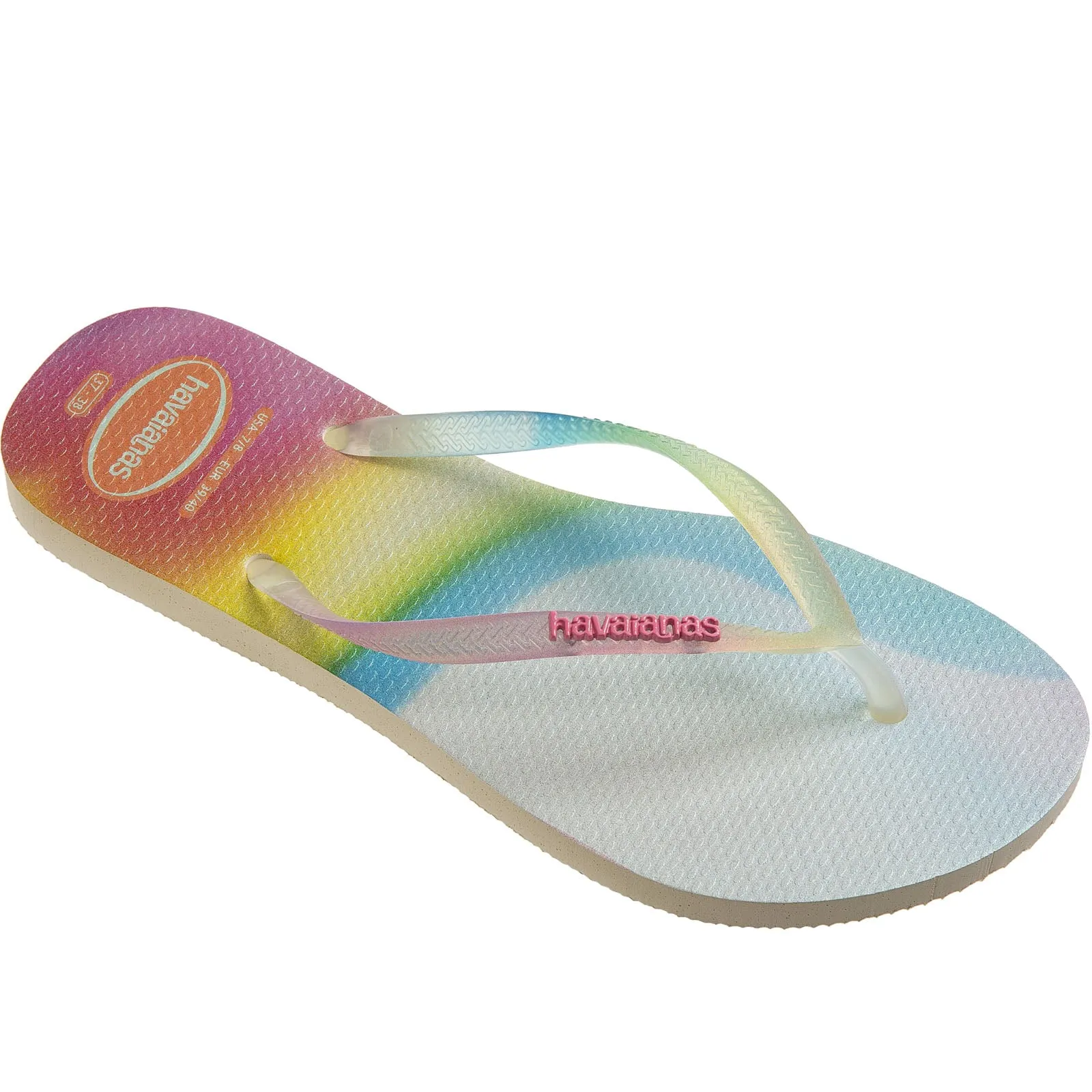 Havaianas Slim Flatforms Sparkle Flip Flops