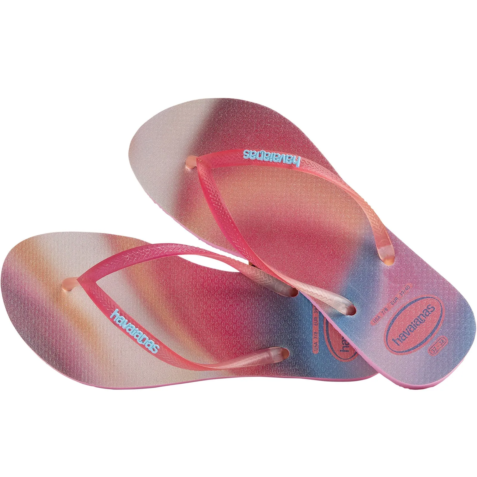 Havaianas Slim Flatforms Sparkle Flip Flops