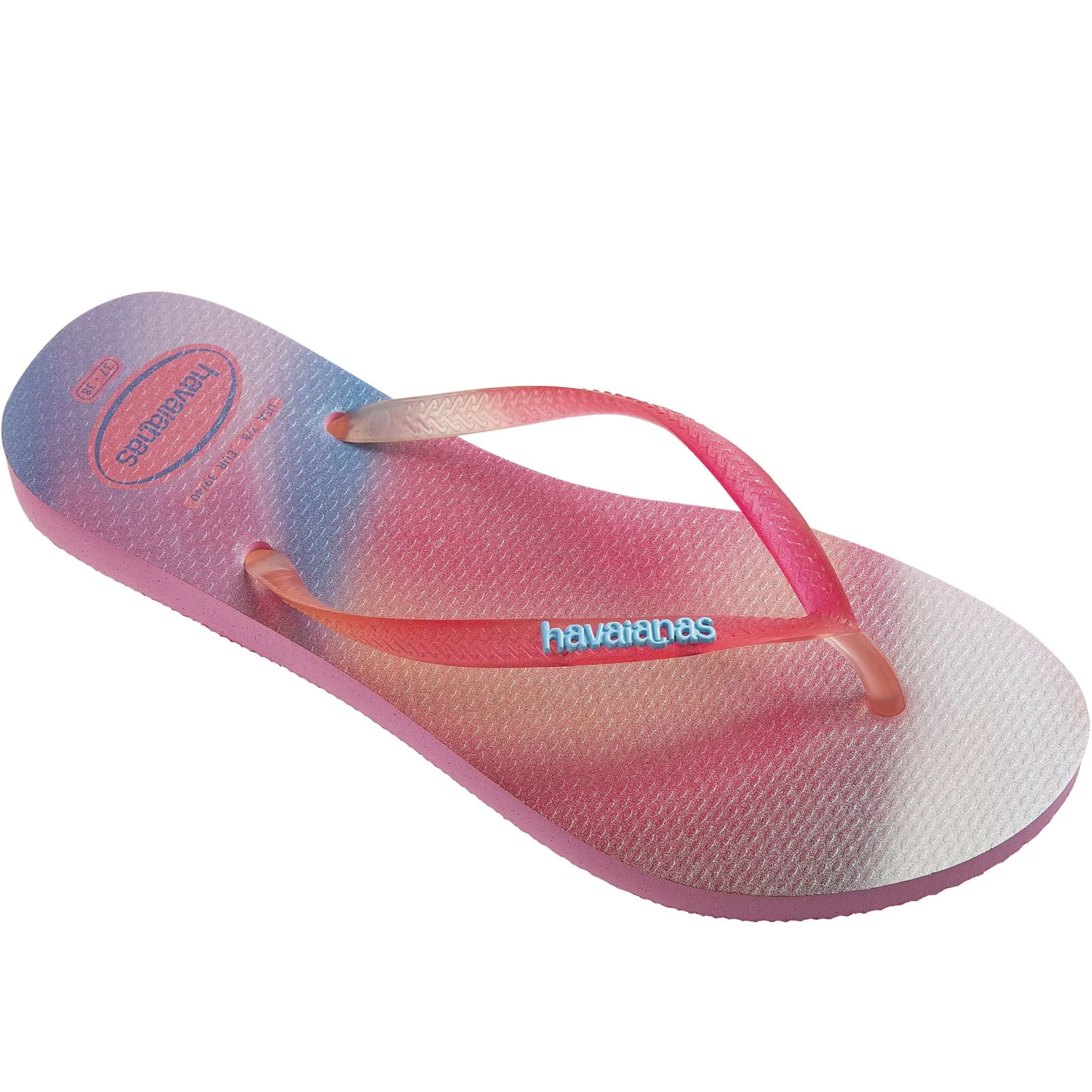 Havaianas Slim Flatforms Sparkle Flip Flops