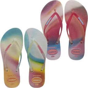 Havaianas Slim Flatforms Sparkle Flip Flops