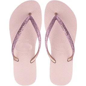 Havaianas Slim Glitter Womens Flip Flops - 6/7UK