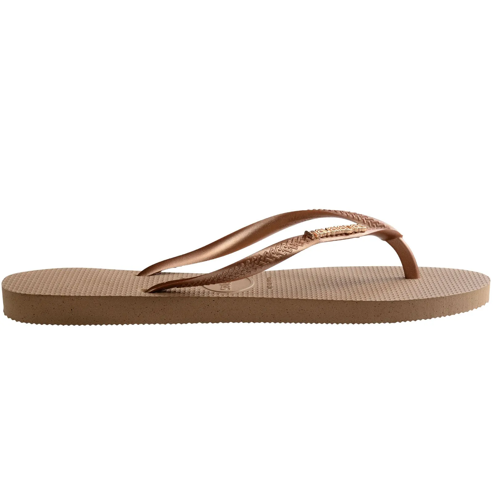 Havaianas Slim Logo Metallic Flip Flops